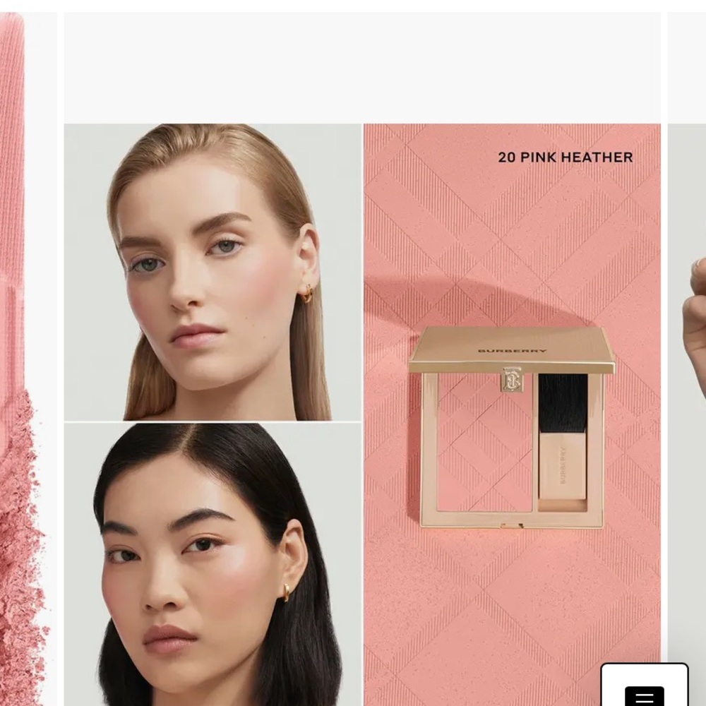 Burberry Pink Heather Blush Compact NEW